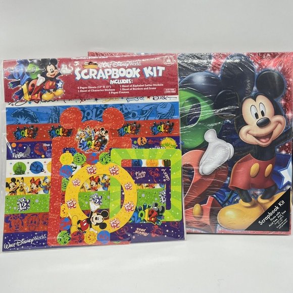 Walt Disney World Scrapbook 2012 Scrapbook Kit W Extra Kit Memories‎ New Rare - Picture 1 of 3